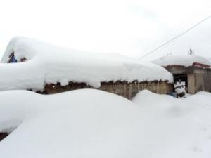 Bouzelatène sous la neige