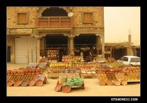 محل بيع الأواني التقليدية ببلدية الحاجب (ولاية بسكرة)