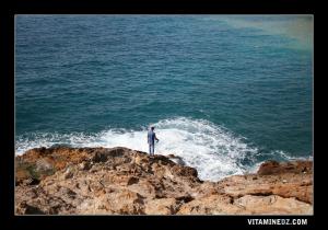 هواة الصيد البحري بشاطئ  آڨلة