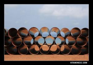 أنابيب محطة تحلية المياه بشاطئ   أولاد بن عياد