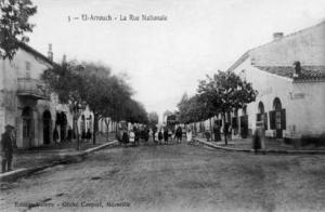 الشارع الرئيسي للمدينة  العروش  في الفترة الإستعمارية (ولاية قسنطينة)