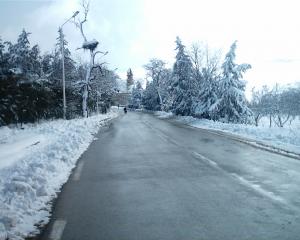 مدخل قرية  سيد خليفة  تحت الثلوج