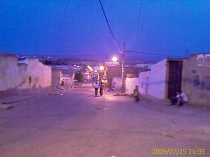 شوارع قرية  حاسي بن عقبة