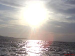 غروب الشمس على شاطئ  القالة القديمة