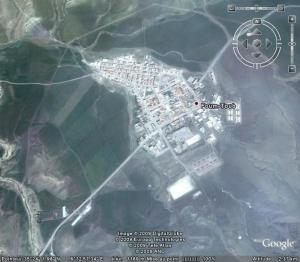 صورة فضائية من قرية  فم طوب