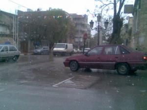 Averse de Neige au Centre ville d'El Khroub
