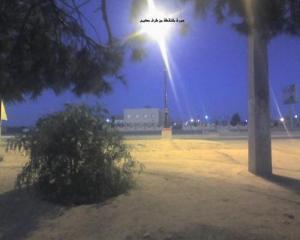 Tombée de la nuit sur la commune de Boughezzoul