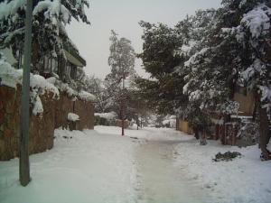 La Ville de Médéa sous la Neige