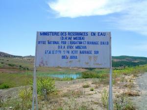 Entrée du Barrage de Mezrana (Wilaya de Médéa)