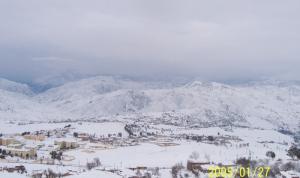 Les Montagnes de Médéa recouvertes de Neige