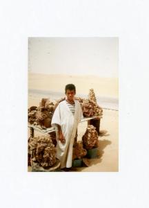 بائع  أزهار الرمال  بضواحي  واد سوف