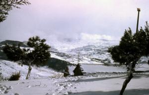 Neige sur la commune de Médéa