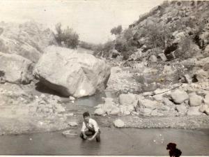 منظر من  ضواحي قرية يابوس في الفترة الإستعمارية