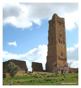 برج من أسوار مدينة المنصورة بضواحي تلمسان