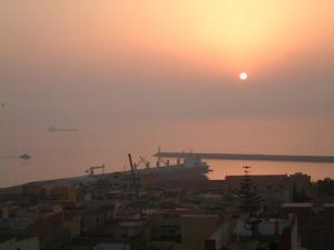 Coucher de soleil sur le Port de Mostaganem