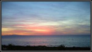 Coucher de Soleil sur  Les Sablettes  à Mostaganem.