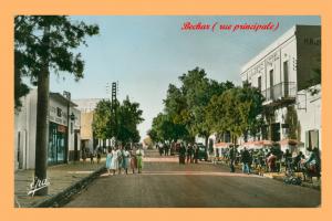 الشارع الرئيسي لمدينة بشار في سنة 1950