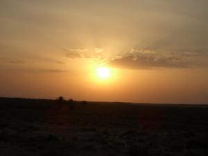 Coucher de Soleil sur Msila