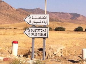 Direction Guetatcha et Oued Tebbane aux alentours de Msila