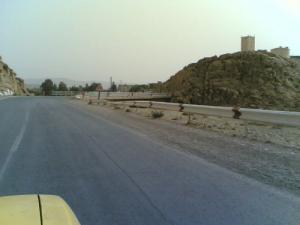 Autoroute à la sortie de Msila