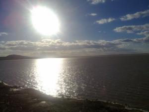 Vue sur le lac de Chott el Hodna dans la commune de M'cif