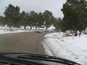 Neige sur Djebel  Messaed  (Wilaya de Msila)