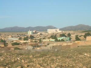 La ville de Ain-Oghrab / Vuede l'Ouest