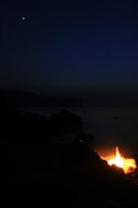 منظر ليلي للساحل