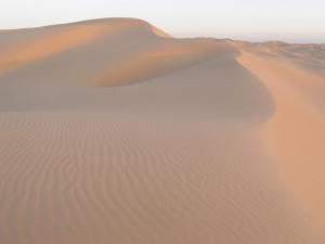 Derniers rayons avant le coucher sur la périphérie de Ouargla