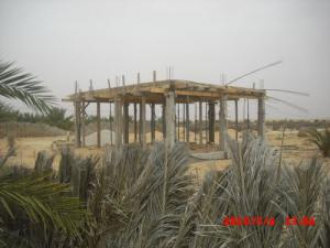 Vue du nouveau logt Rural Construit à l'interieur de ma Palmeraie