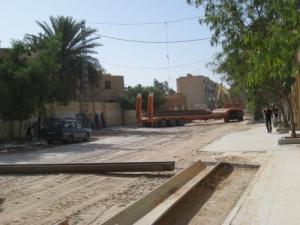 FIN DE CHANTIER  VINCI  A COTE DE L'HOPITAL  MOHAMED BOUDIAF