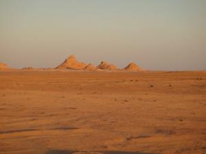 Paysage de Sable et de Roches à Ouargla