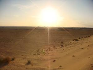 Lever du Jour sur la périphérie de Ouergla