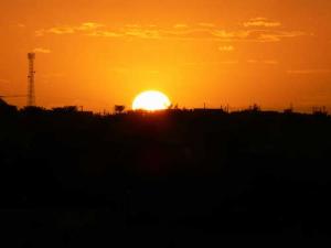 Coucher du Soleil sur la ville de Temacine