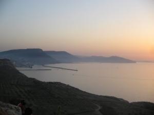 La Baie d'Oran au Coucher du Soleil