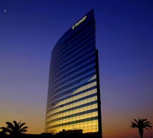 Coucher du Soleil sur l'Hôtel Sheraton