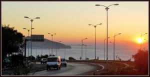 Coucher du Soleil sur la côte d'Oran