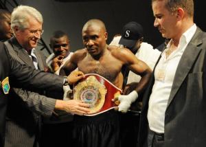 Ivory Coast's (C) Didier Mebara puts on the African