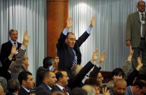 Algerian Parliament and Council of Nation opposition members vote