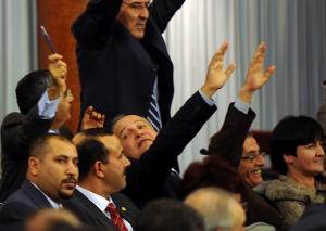 Algerian Parliament and Council of Nation opposition members vote
