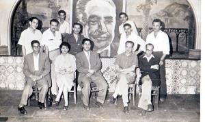 La troupe de Mohiddine Bachtarzi en 1951