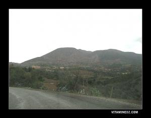 Route vers Ben Allal situé dans le Djbel Zaccar el Gherbi
