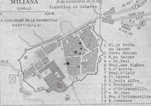 Carte de Miliana