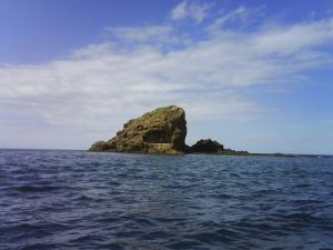 Le rocher Barbar à la plage Bleu