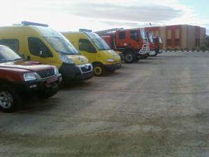 حضيرة السيارات للحماية المدنية (ولاية نعامة)