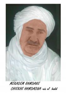 صورة للشيخ  مقدم رمضان  ببلدية عين الحديد (1950)