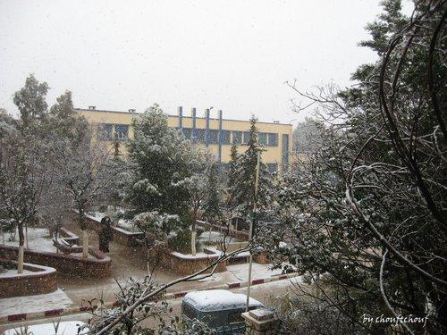 La poste d'El Bayadh sous la Neige