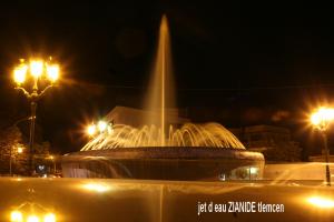 صورة للية للفوارة المجاورة لنزل  الزيانيين  بمدينة  تلمسان