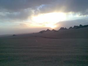 Erg Admer au coucher du soleil (Illizi)