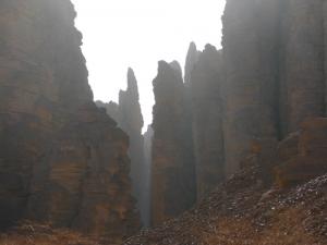 Les Canyons du Tassili vus d'en bas